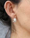 Chunky Gold Hoops, Hammered Gold Thick Hoop Earrings - Melt'm Jewelry