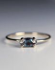 14k Gold East West Alexandrite Ring