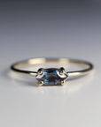 14k Gold East West Alexandrite Ring - Melt'm Jewelry