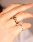 Hammered Gold Wedding Band, 14k Solid Yellow Gold