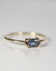 14k Gold East West Alexandrite Ring