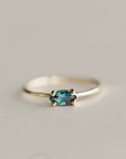 14k Gold East West Alexandrite Ring