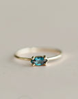 14k Gold East West Alexandrite Ring - Melt'm Jewelry