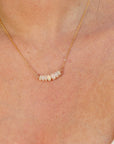 Genuine Welo Opal Bar Necklace