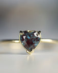 Heart Alexandrite Engagement Ring 14k Gold - Melt'm Jewelry