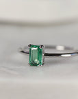 Emerald Engagement Ring 14k Gold