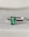 Emerald Engagement Ring 14k Gold