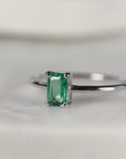 Emerald Engagement Ring 14k Gold - Melt'm Jewelry