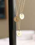 Initial Necklace Gold Filled or Sterling Silver, Personalized Jewelry - Melt'm Jewelry