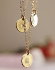 Initial Necklace Gold Filled or Sterling Silver, Personalized Jewelry