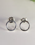 10mm Hammered Circle Stud Earrings, Gold Filled or Sterling Silver Studs