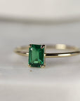 Emerald Engagement Ring 14k Gold
