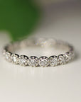 Diamond Eternity Ring in 14k White Gold, Rose Gold or Yellow Gold