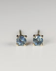 Blue Montana Sapphire Earrings 14k Gold - Melt'm Jewelry