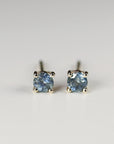 Blue Montana Sapphire Earrings in 14k Gold - Melt'm Jewelry