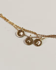 Dainty Initial Necklace Gold Filled, Hand Stamped Initial Necklace - Melt'm Jewelry
