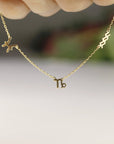 14k Solid Gold Zodiac Bracelet