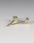 Diamond Stud Earrings 14k Gold (SINGLE or PAIR)
