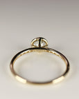 Aquamarine Engagement Ring in 14k Gold - Melt'm Jewelry