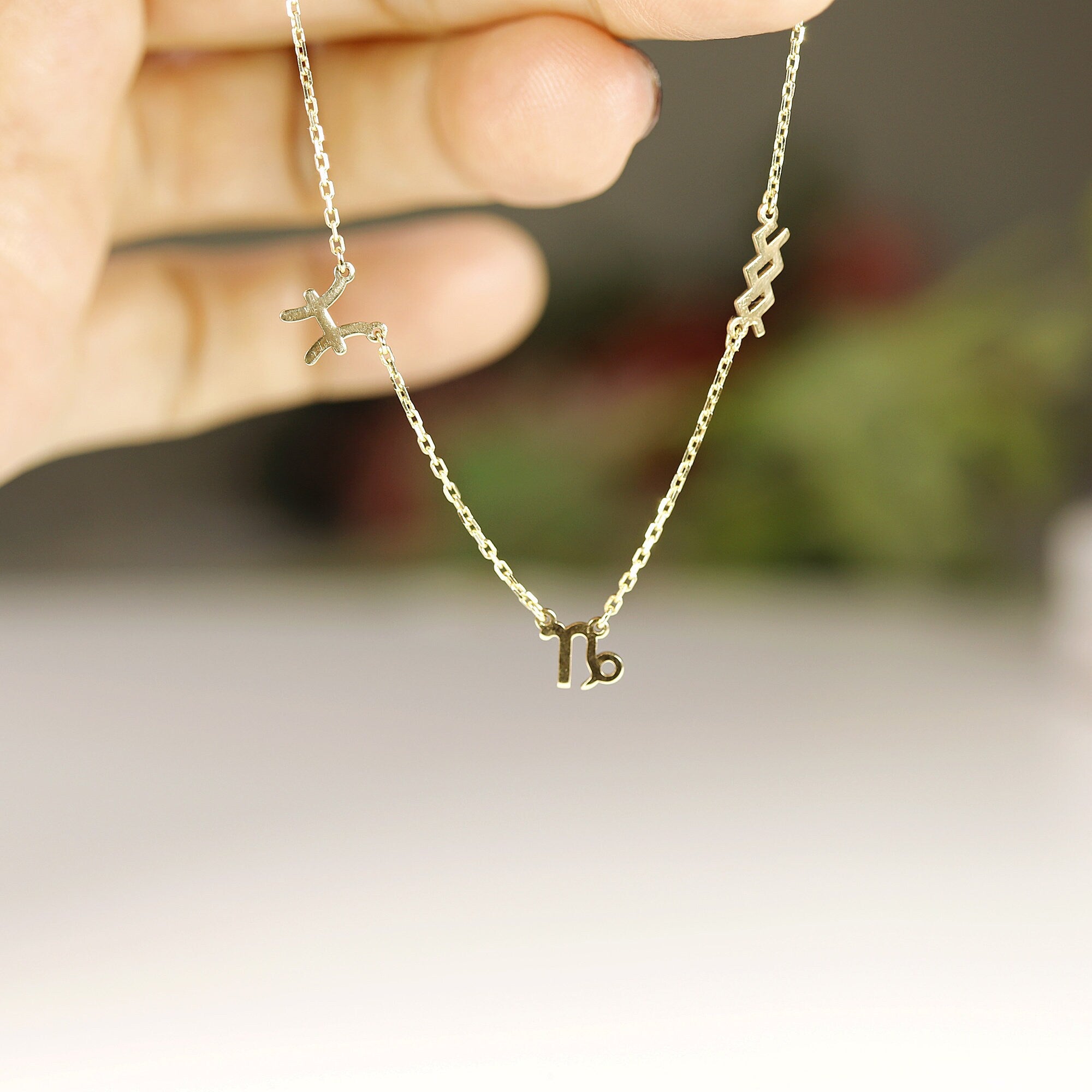 14k Solid Gold Zodiac Bracelet