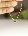 14k Solid Gold Zodiac Bracelet