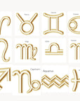 14k Solid Gold Zodiac Bracelet