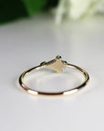 Salt and Pepper Kite Diamond Ring