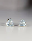 14k Gold Trillion Blue Topaz Earrings - Melt'm Jewelry
