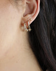 Diamond Hoop Earrings