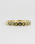 Ombre Ring Band in 14k Solid Gold