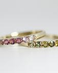 Ombre Ring Band in 14k Solid Gold