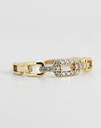 14k Gold Link Chain Ring
