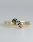 Green Tourmaline Ring 14k Solid Gold