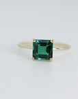 Asscher Cut Emerald Ring in 14k Gold - Melt'm Jewelry