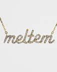 14K Solid Gold Diamond Name Necklace - Custom Personalized Jewelry