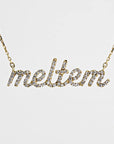 14K Solid Gold Diamond Name Necklace - Custom Personalized Jewelry