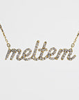 14K Solid Gold Diamond Name Necklace - Custom Personalized Jewelry