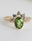 Contour Wedding Band Five Stone Diamond Ring