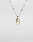 14K Gold Initial Necklace