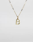 14K Gold Initial Necklace, Pendant Only – Chain Sold Separately