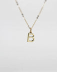 14K Gold Initial Necklace, Pendant Only – Chain Sold Separately - Melt'm Jewelry