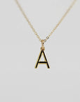 14K Gold Initial Necklace
