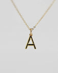 14K Gold Initial Necklace - Melt'm Jewelry