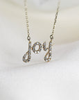 14k Solid Gold Diamond Joy Necklace - Melt'm Jewelry