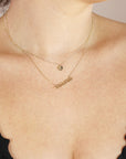 14k Solid Gold Mama Necklace