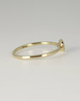 Green Tourmaline Ring 14k Solid Gold