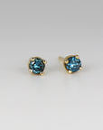 Blue Diamond Earrings 14k Gold (SINGLE or PAIR)