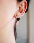 14k Gold Charm, Gold Earring Charm, Gold Huggie Charm, Add On Hoop Charm