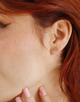 0.20 Ct Salt and Pepper Diamond Earrings 14k Gold - Melt'm Jewelry