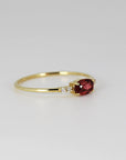 Pink Tourmaline Birthstone Ring 14k Solid Gold